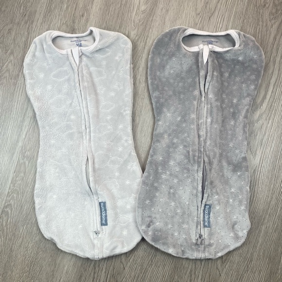 Swaddle Me 0-2 months Ingenuity Pod Swaddle Wrap in Velboa Clouds &‎ Stars - Picture 1 of 6